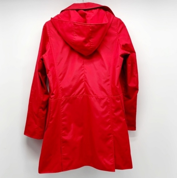 Jane Post Red Raincoat - Picture 2 of 9